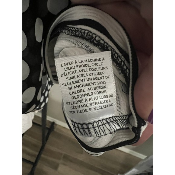 Halogen Black and White Striped Blouse EUC - Picture 14 of 15